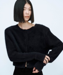 THINGS THAT MATTER | 2WAY CROPPED FOX KNIT CARDIGAN / 2ウェイ クロップド フォックス ニット カーディガン(ニット/セーター)