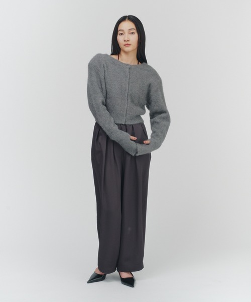 THINGS THAT MATTER（シングス ザット マター）の「2WAY CROPPED FOX KNIT CARDIGAN / 2ウェイ クロップド フォックス ニット カーディガン（ニット/セーター・レディース・グレー/ブラック/ピンク・FREE）」の17枚目の写真