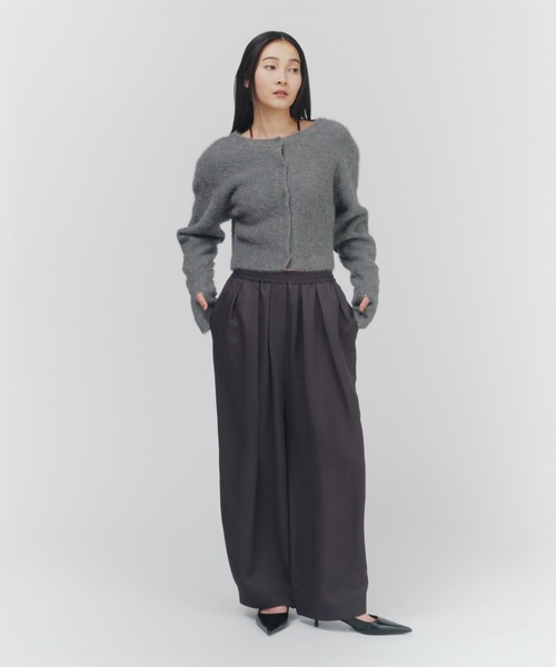 THINGS THAT MATTER（シングス ザット マター）の「2WAY CROPPED FOX KNIT CARDIGAN / 2ウェイ クロップド フォックス ニット カーディガン（ニット/セーター・レディース・グレー/ブラック/ピンク・FREE）」の18枚目の写真