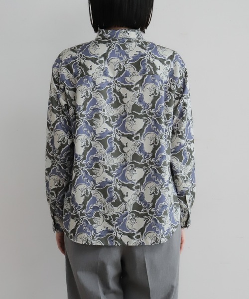 NOMBRE IMPAIR（ノンブルアンペール）の「スケッチホースPT　チビ衿ブラウス（シャツ/ブラウス・レディース・パープル/ブルー・FREE）」の22枚目の写真