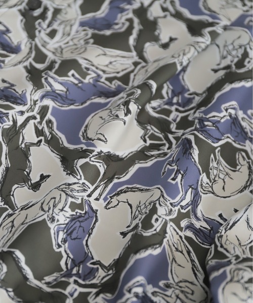 NOMBRE IMPAIR（ノンブルアンペール）の「スケッチホースPT　チビ衿ブラウス（シャツ/ブラウス・レディース・パープル/ブルー・FREE）」の17枚目の写真