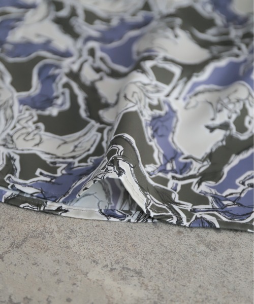 NOMBRE IMPAIR（ノンブルアンペール）の「スケッチホースPT　チビ衿ブラウス（シャツ/ブラウス・レディース・パープル/ブルー・FREE）」の18枚目の写真