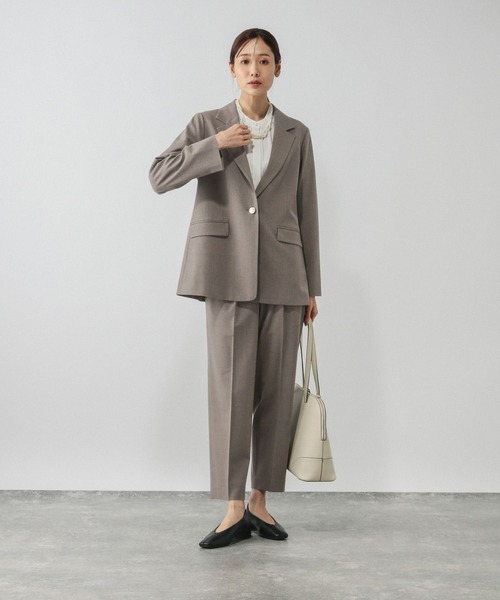 GLOBAL WORK（グローバルワーク）の「ウツクシルエットテーラードジャケット/581027（テーラードジャケット・レディース・チャコールグレー/モカ/ネイビー・SMALL/MEDIUM/LARGE）」の19枚目の写真