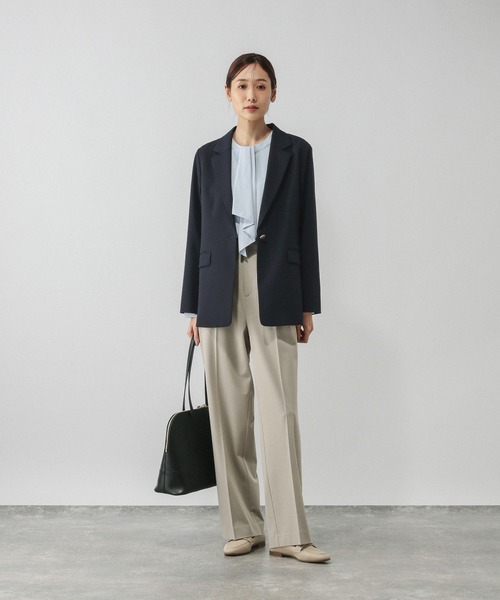 GLOBAL WORK（グローバルワーク）の「ウツクシルエットテーラードジャケット/581027（テーラードジャケット・レディース・チャコールグレー/モカ/ネイビー・SMALL/MEDIUM/LARGE）」の22枚目の写真