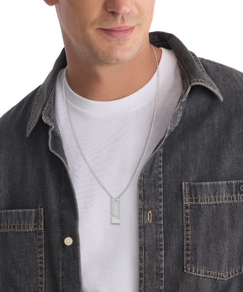 Calvin Klein（カルバン・クライン）の「【CalvinKlein】 カルバンクライン CK ELECTRCIC ネックレス（ネックレス・メンズ・シルバー・FREE）」の3枚目の写真