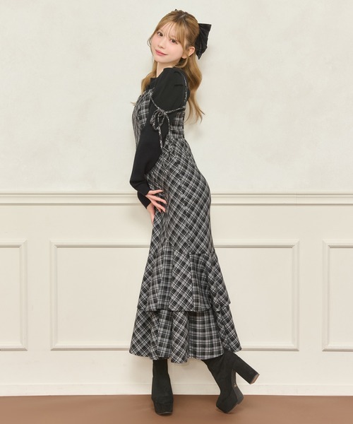 apres jour(アプレジュール)の「デザインティアードキャミワンピース(ワンピース・レディース・ブラック系その他/ブラック/ブラウン系その他・X-LARGE/MEDIUM/SMALL)」の21枚目の写真