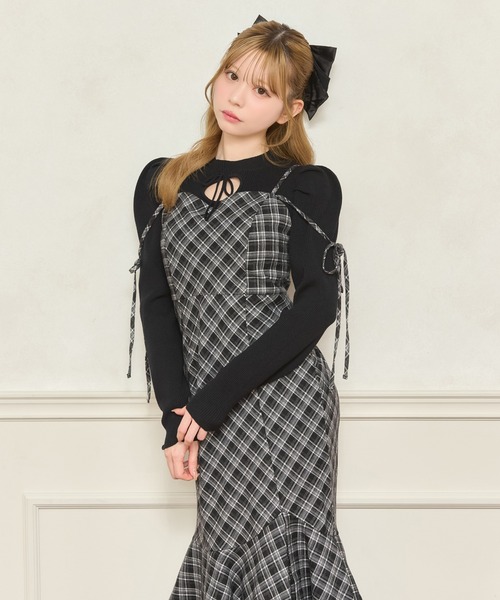 デザインティアードキャミワンピース（ワンピース）｜apres jour