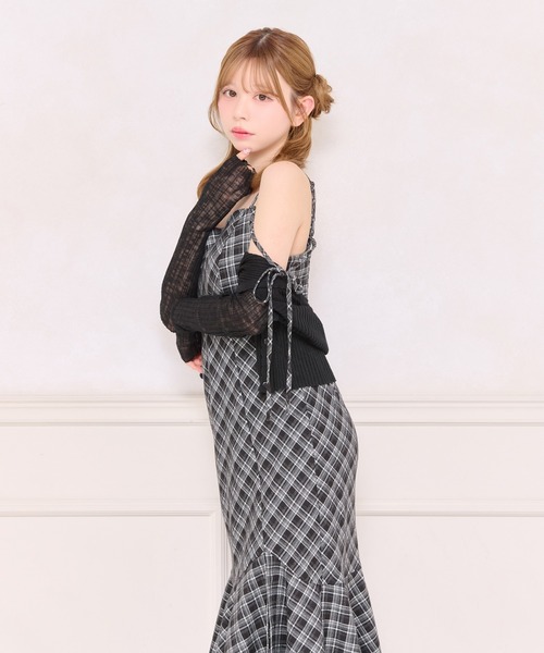 apres jour(アプレジュール)の「デザインティアードキャミワンピース(ワンピース・レディース・ブラック系その他/ブラック/ブラウン系その他・X-LARGE/MEDIUM/SMALL)」の8枚目の写真