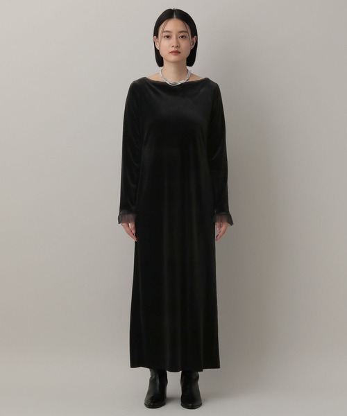 A part by(アパートバイ)の「チュールベロア2WAYワンピース(ワンピース・レディース・アイボリー/ブラック・FREE)」の12枚目の写真