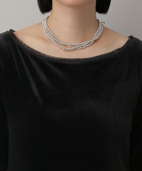 A part by(アパートバイ)の「チュールベロア2WAYワンピース(ワンピース・レディース・アイボリー/ブラック・FREE)」の15枚目の写真