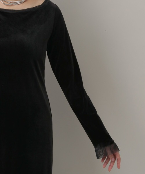 A part by(アパートバイ)の「チュールベロア2WAYワンピース(ワンピース・レディース・アイボリー/ブラック・FREE)」の17枚目の写真