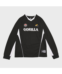 Motorcycle Artwork Color Block Long Sleeve Black