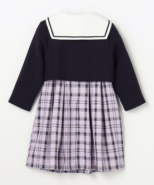 ANY(エニィ)の「【2点セット】セーラージャケット+チェックワンピース(ドレス・キッズ・ブラウン系/ネイビー系・120/110/130)」の11枚目の写真