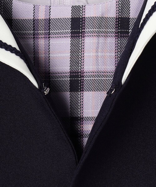 ANY(エニィ)の「【2点セット】セーラージャケット+チェックワンピース(ドレス・キッズ・ブラウン系/ネイビー系・120/110/130)」の16枚目の写真