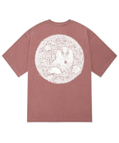 KAN6312(カン6312)の「KTPP0141 オウルピグメント半袖Tシャツ - ピンク(Tシャツ/カットソー・メンズ・その他・MEDIUM/LARGE/X-LARGE)」の1枚目の写真
