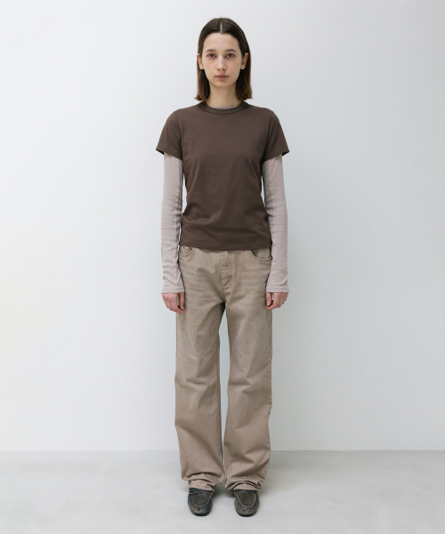 INSILENCE WOMEN(インサイレンスウーマン)の「WスピマコットンロングスリーブTシャツBEIGE(Tシャツ/カットソー・レディース・その他・SMALL/MEDIUM)」の2枚目の写真