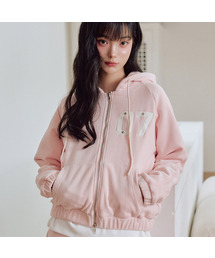 ZEROPLANET（ゼロプラネット）の「クロエベルボアフードジップアップ[PINK]（パーカー）」