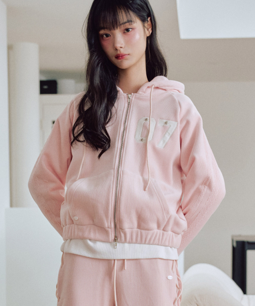 ZEROPLANET（ゼロプラネット）の「クロエベルボアフードジップアップ[PINK]（パーカー・レディース・ライトピンク・SMALL/MEDIUM）」の5枚目の写真