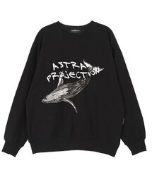 ウェイルオーバーサイズドロップショルダースウェット_ブラック