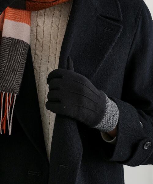 TAKEO KIKUCHI（タケオキクチ）の「【スマホ対応】アーバンフレックス グローブ（手袋・メンズ・チャコールグレー/ネイビー/ブラック・00）」の4枚目の写真