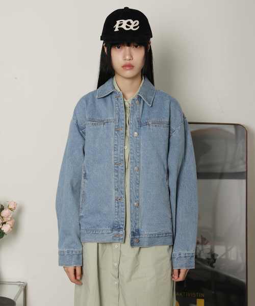 PIECEMAKER(ピースメーカー)の「DIVIDE MINIMAL DENIM TRUCKER JACKET (INDIGO)(デニムジャケット・レディース・その他・MEDIUM/LARGE)」の8枚目の写真