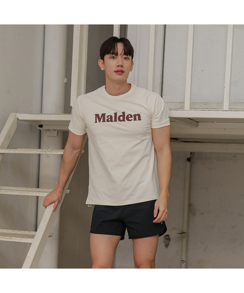 MALDEN(モールデン)の「エアリーズロゴ半袖Tシャツ(Tシャツ/カットソー・メンズ・ブラック/クリーム/ホワイト/ネイビー・LARGE/MEDIUM/SMALL)」の3枚目の写真