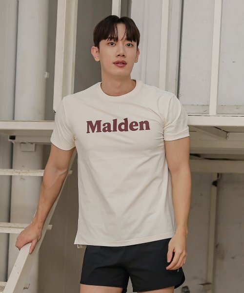 MALDEN(モールデン)の「エアリーズロゴ半袖Tシャツ(Tシャツ/カットソー・メンズ・ブラック/クリーム/ホワイト/ネイビー・LARGE/MEDIUM/SMALL)」の12枚目の写真