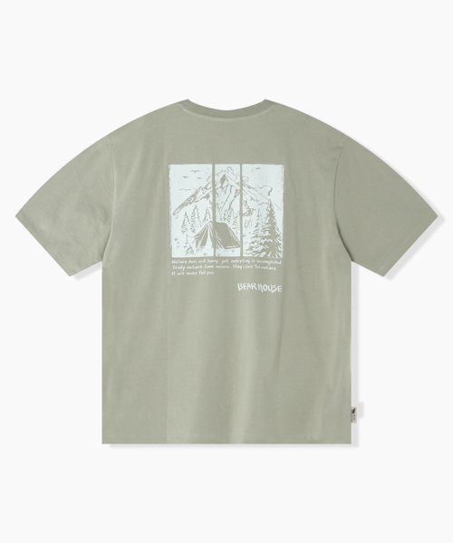 BEARHOUSE(ベアハウス)の「コマ(Coma) キャンピングT_KH(Tシャツ/カットソー・メンズ・その他・SMALL/LARGE/X-LARGE)」の1枚目の写真
