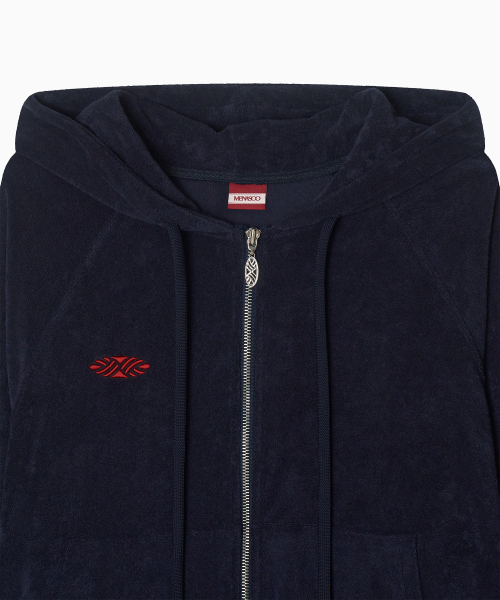 MENASOO(ミナス)の「Terry Raglan Hooded Zip Up_Navy(パーカー・レディース・ネイビー・F)」の14枚目の写真
