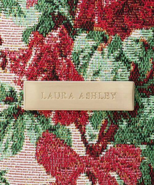 LAURA ASHLEY(ローラアシュレイ)の「【A4サイズ/ジャカード/ギフトにおすすめ!】メアリーポート ブーケ柄 トートバッグ(トートバッグ・レディース・ワイン系・00)」の9枚目の写真