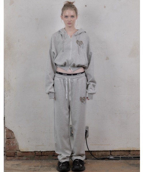 A'GEM/9 × .kom 『MUCENT/ムセント』 SIERRA LEOPARD HEART HOOD ZIP