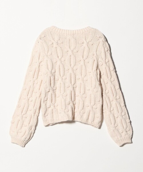 A DAY IN THE LIFE UNITED ARROWS(アデイインザライフユナイテッドアローズ)の「ビッグケーブル クルーネックニット <A DAY IN THE LIFE>(ニット/セーター・レディース・マスタード/モカ/ナチュラル・FREE)」の19枚目の写真