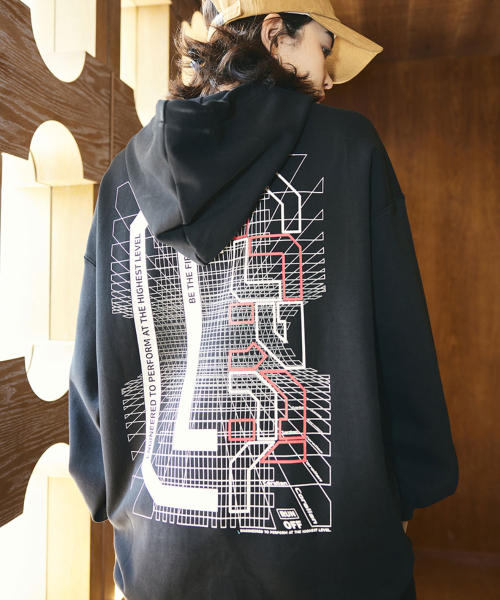 CORALIAN(コラリアン)の「コーディネートプルオーバースウェットフードパーカー ブラック(パーカー・メンズ・その他・M/2XL/3XL/XS/S/L/XL)」の4枚目の写真