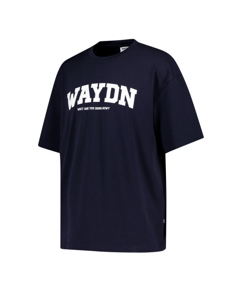 WAYDN(ウェイドゥン)の「ラウンディングロゴオーバーサイズ半袖ネイビー(Tシャツ/カットソー・メンズ・その他・M/L/2XL/XL/S)」の3枚目の写真