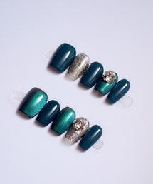 KONVINI（コンビニ）の「【not a nail】水光マグネットショートネイルチップ（ネイルシール/ネイルチップ）」