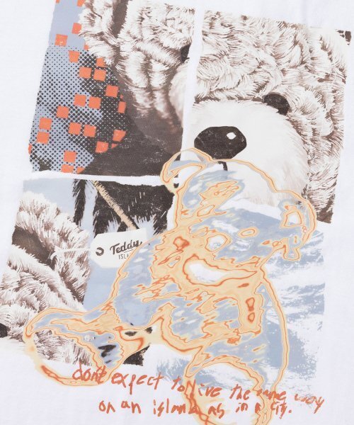 TEDDYISLAND(テディアイランド)の「コラージュテディ半袖ホワイト(Tシャツ/カットソー・メンズ・その他・MEDIUM/LARGE)」の5枚目の写真