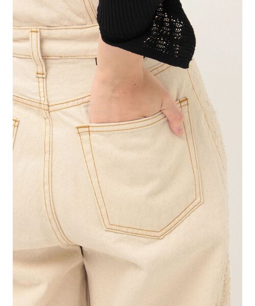 LAGUNAMOON(ラグナムーン)の「ハイウエストラインディティールデニムパンツ(デニムパンツ・レディース・アイボリー/ブラック/ブルー・SMALL/MEDIUM)」の20枚目の写真