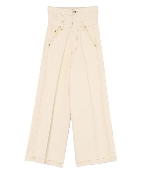 LAGUNAMOON(ラグナムーン)の「ハイウエストラインディティールデニムパンツ(デニムパンツ・レディース・アイボリー/ブラック/ブルー・SMALL/MEDIUM)」の19枚目の写真