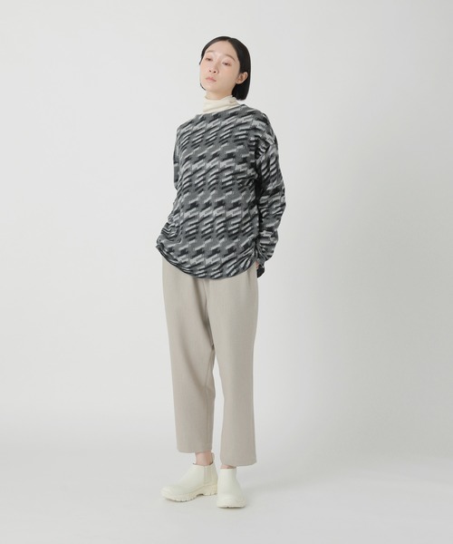 Plantation(プランテーション)の「シャドーグレンJQ / カットソー / (O)(Tシャツ/カットソー・レディース・オフホワイト/グレー・M size/L size)」の5枚目の写真