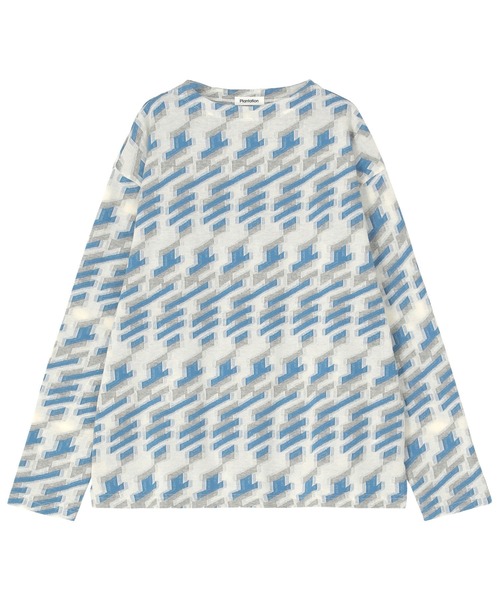 Plantation(プランテーション)の「シャドーグレンJQ / カットソー / (O)(Tシャツ/カットソー・レディース・オフホワイト/グレー・M size/L size)」の10枚目の写真