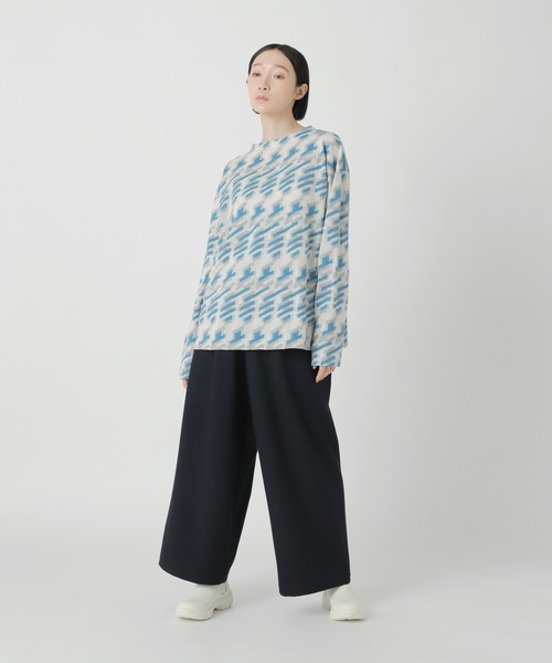 Plantation(プランテーション)の「シャドーグレンJQ / カットソー / (O)(Tシャツ/カットソー・レディース・オフホワイト/グレー・M size/L size)」の4枚目の写真