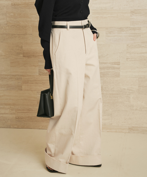 plage（プラージュ）の「organic cotton chino パンツ（チノパンツ・レディース・アイボリー/キャメル・34/38/36）」の11枚目の写真