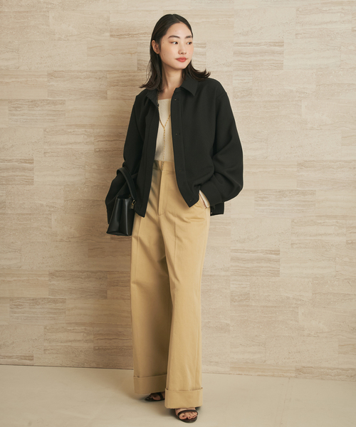 plage（プラージュ）の「organic cotton chino パンツ（チノパンツ・レディース・アイボリー/キャメル・34/38/36）」の13枚目の写真