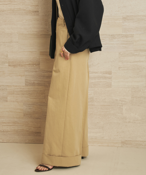 plage（プラージュ）の「organic cotton chino パンツ（チノパンツ・レディース・アイボリー/キャメル・34/38/36）」の17枚目の写真