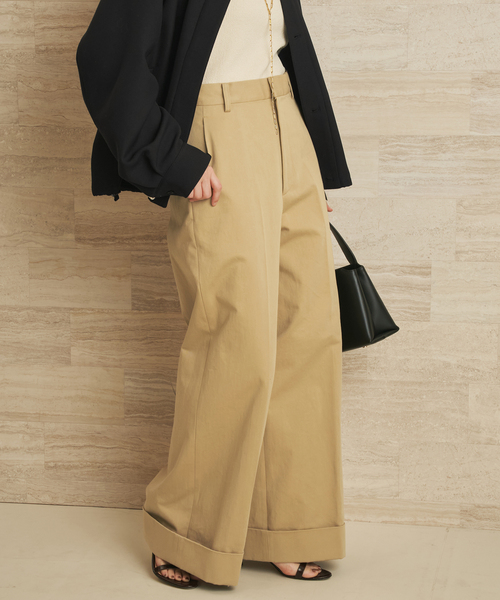 plage（プラージュ）の「organic cotton chino パンツ（チノパンツ・レディース・アイボリー/キャメル・34/38/36）」の18枚目の写真