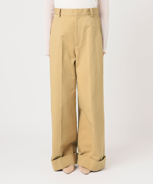 plage（プラージュ）の「organic cotton chino パンツ（チノパンツ・レディース・アイボリー/キャメル・34/38/36）」の20枚目の写真
