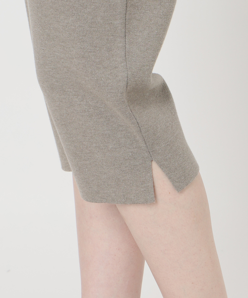 VERMEIL par iena(ヴェルメイユパーイエナ)の「コットンカシミヤ 接結ハーフパンツ(その他パンツ・レディース・ネイビー/ライトグレー・FREE)」の9枚目の写真