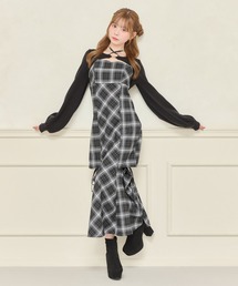 【ボレロ別売り】デザインキャミワンピース