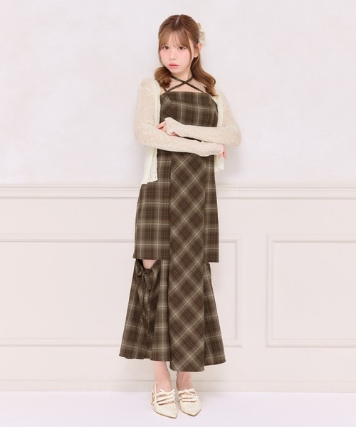 apres jour（アプレジュール）の「デザインキャミワンピース（ワンピース・レディース・ブラック系その他/ブラウン系その他/ブラック・X-LARGE/MEDIUM/SMALL）」の15枚目の写真