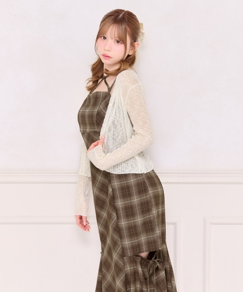 apres jour（アプレジュール）の「デザインキャミワンピース（ワンピース・レディース・ブラック系その他/ブラウン系その他/ブラック・X-LARGE/MEDIUM/SMALL）」の12枚目の写真